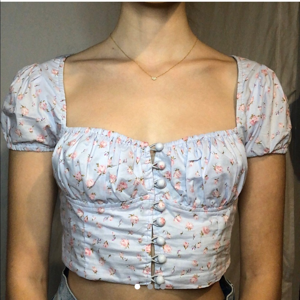 Floral girly top from princess polly